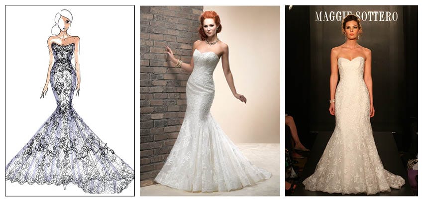 Collage of Lavina Wedding Gown Called Lavina by Maggie Sottero