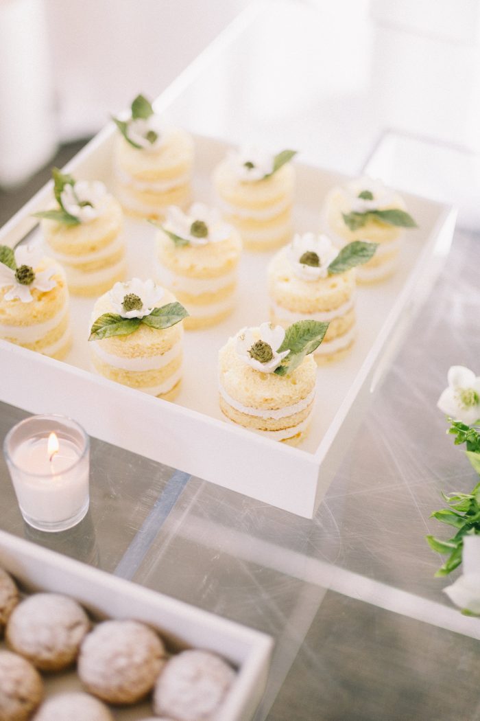 Chic Desserts with Clean Lines for Modern Wedding Reception