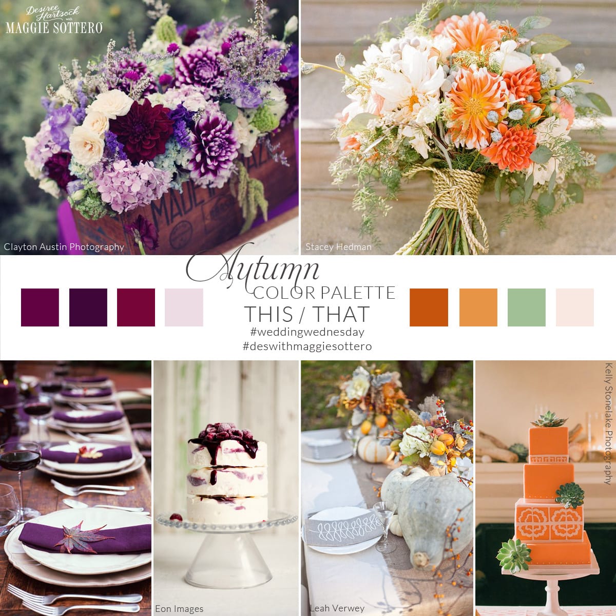 Wedding Wednesday with Desiree: Fall Wedding Colors - Love Maggie