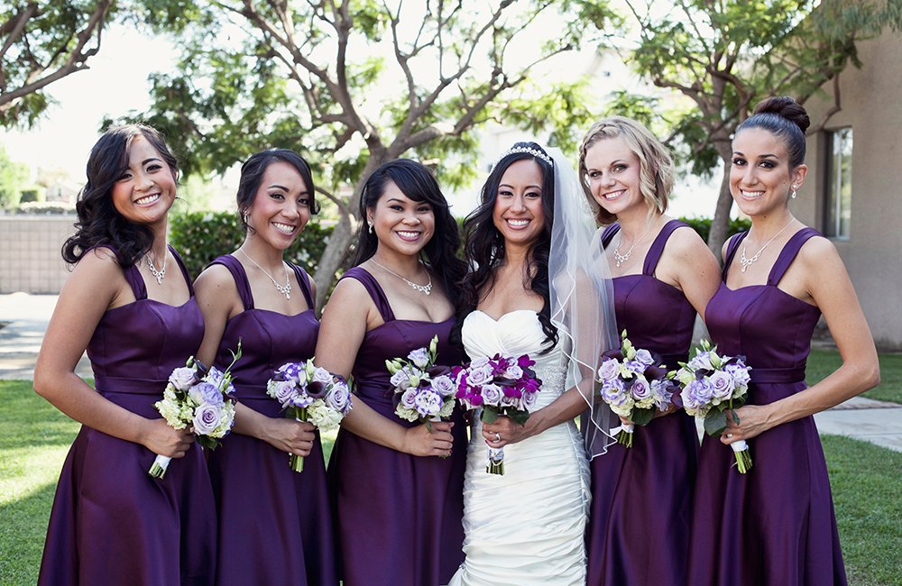Sottero and Midgley Bride real wedding: shades of purple wedding