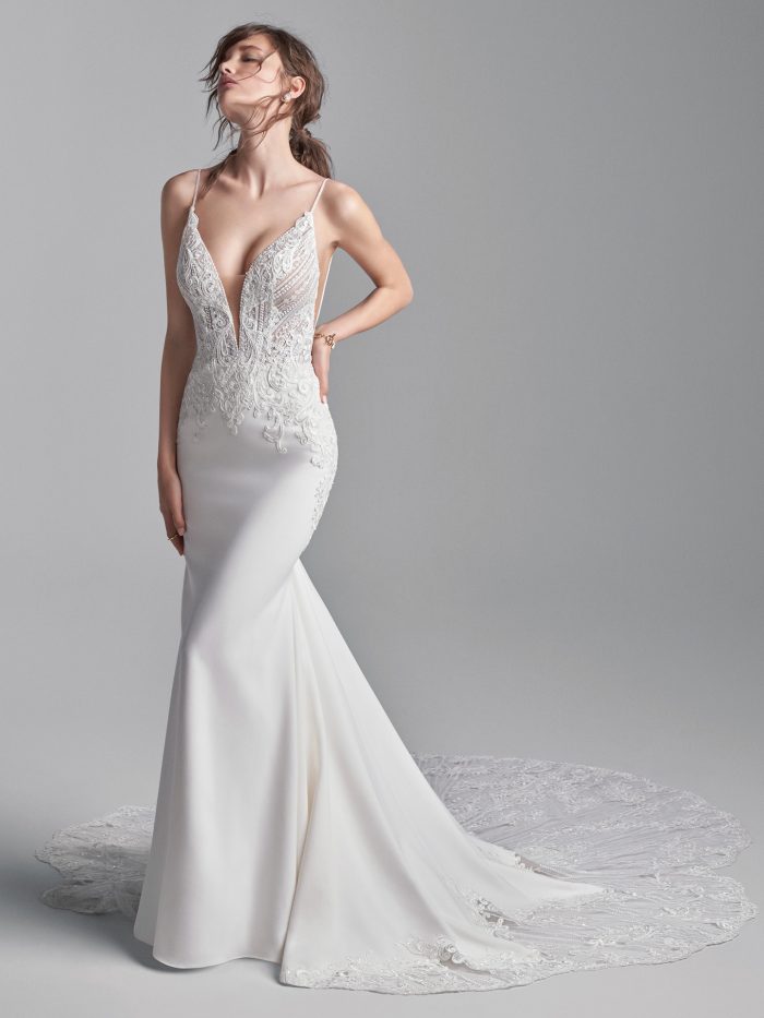 Wedding Dress Trends Detachable Sleeves With Bride Wearing A Dress Called Bracken By Sottero And Midgley