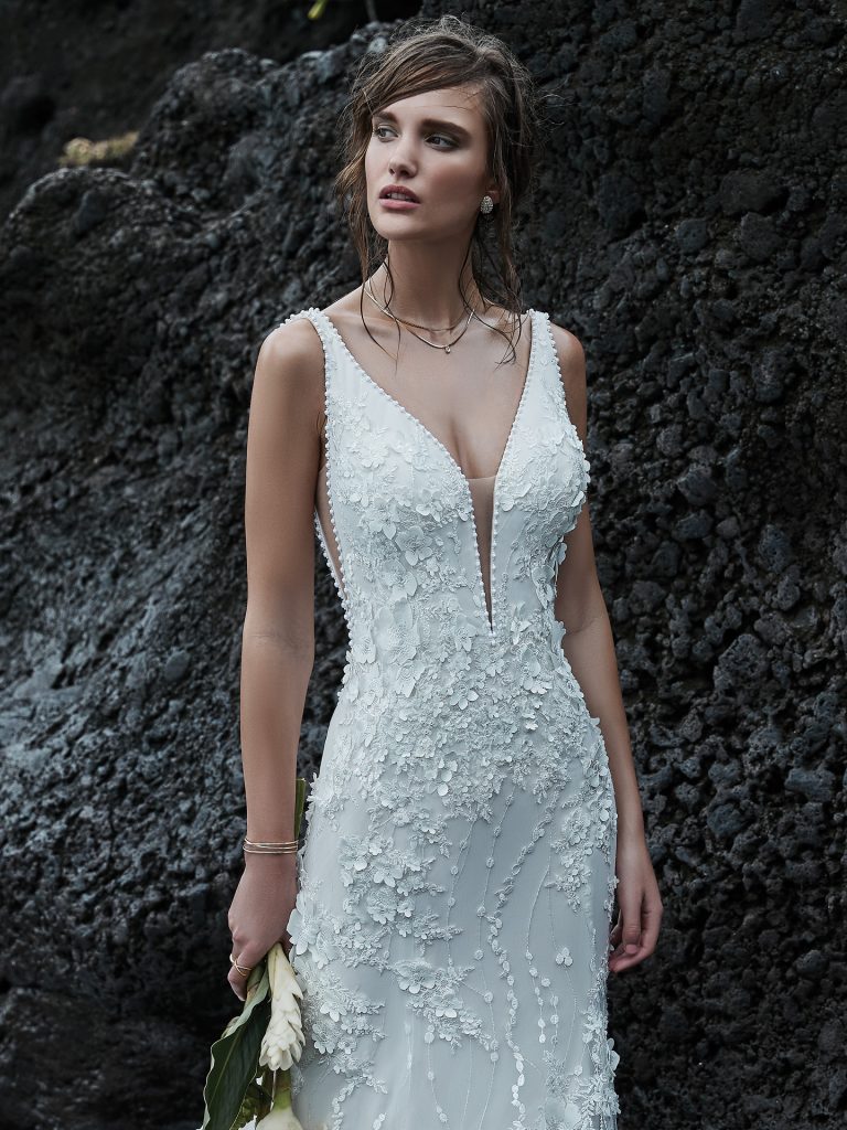 Fit-and-Flare Wedding Dresses for Athletic Body Types