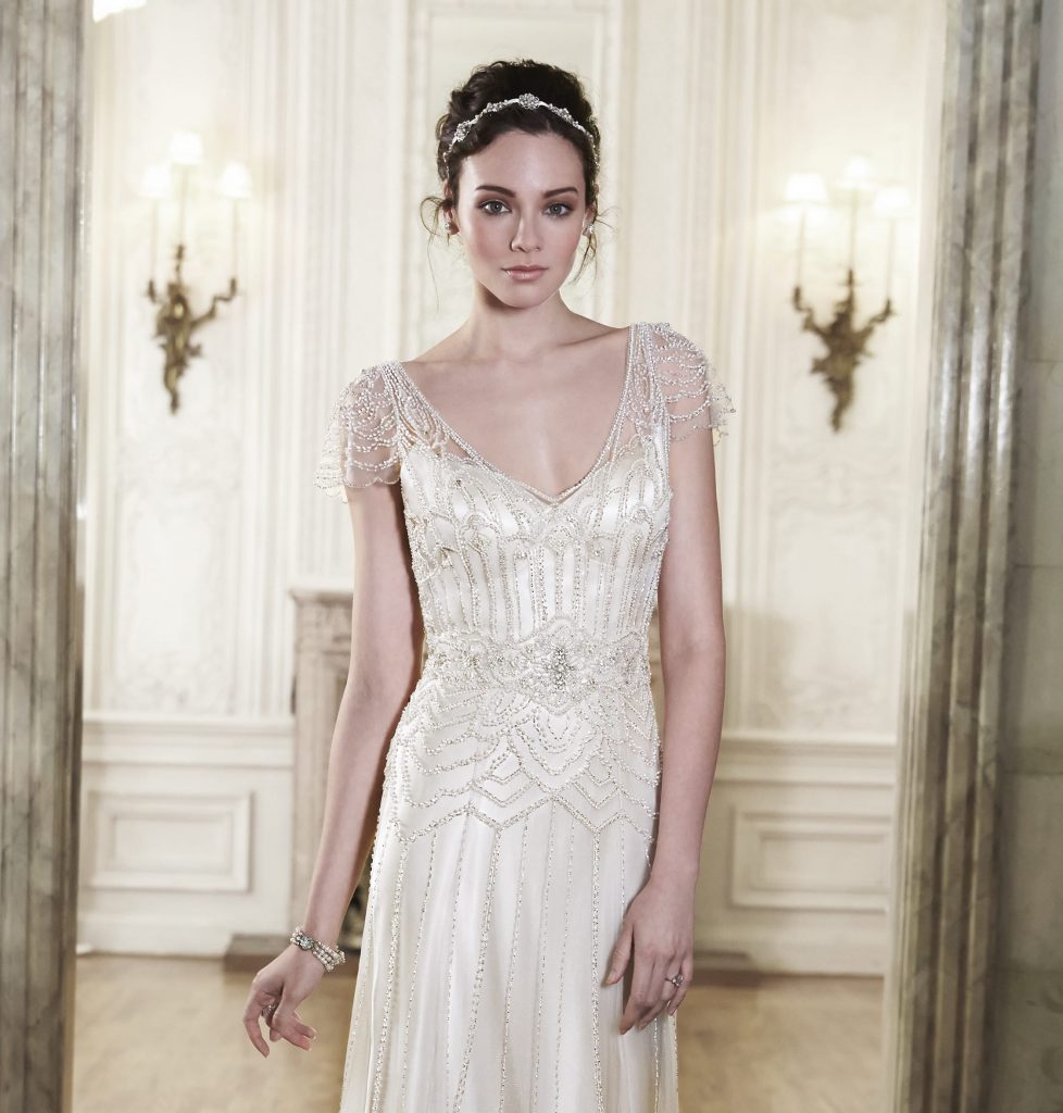 Vintage wedding dresses for The Great Gatsby Party Ettia by Maggie Sottero