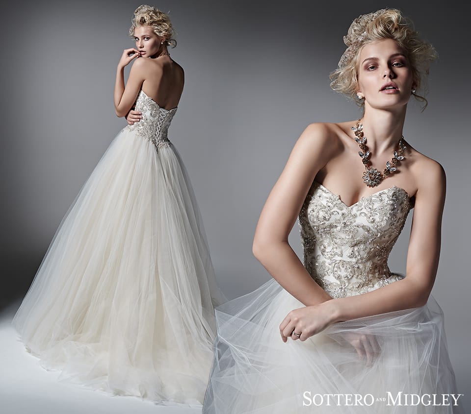 ballgowns with embellished bodices - Layla by Sottero and Midgley