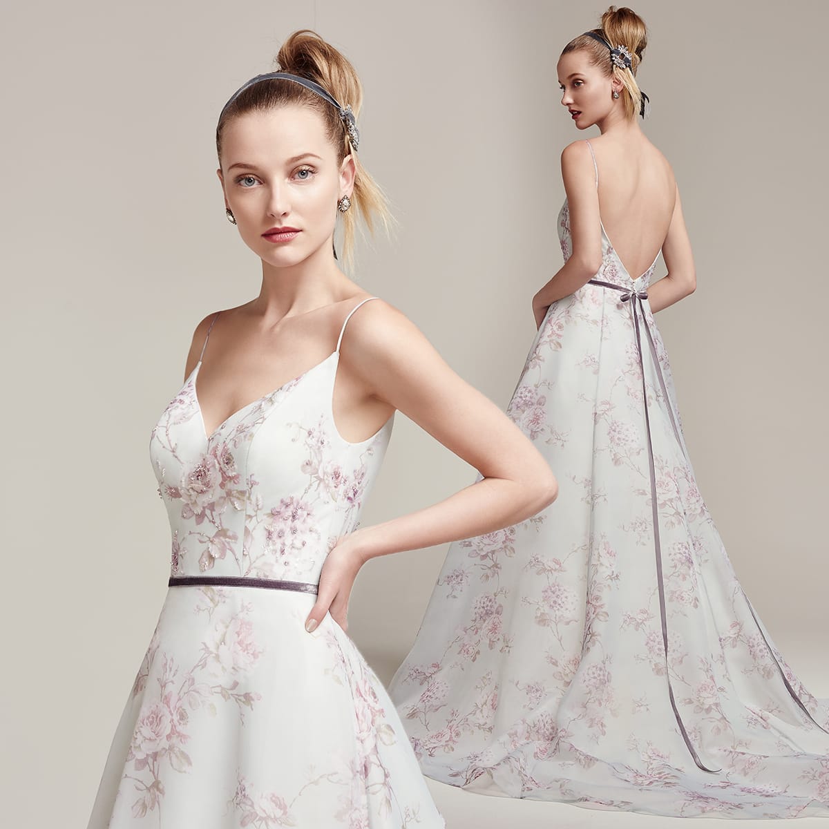 pastel and floral gowns - Kira by Sottero and Midgley