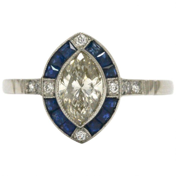 Art Deco Vintage Wedding Ring