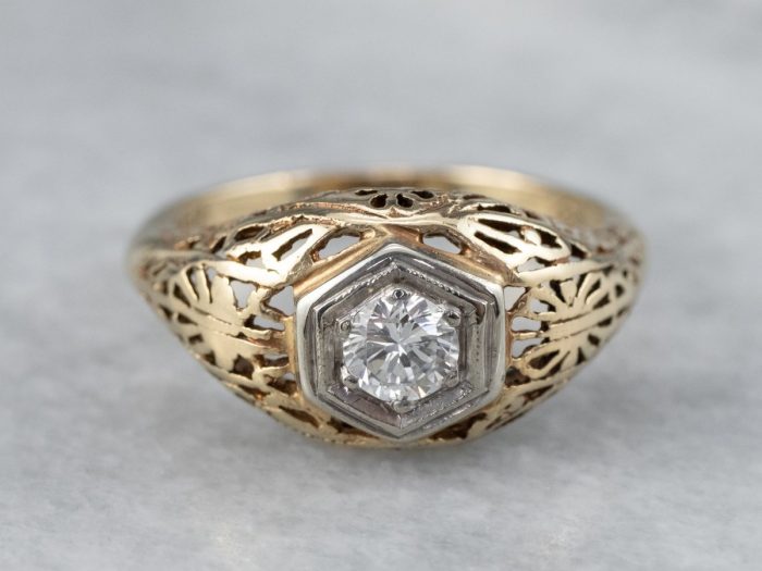 Retro Vintage Wedding Ring