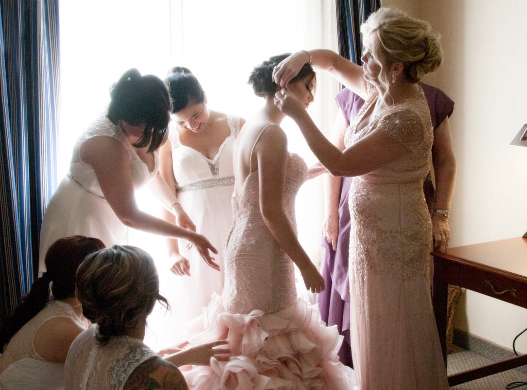 Elegant Grand America Wedding - Blush Wedding Dress Serencia by #MaggieSottero