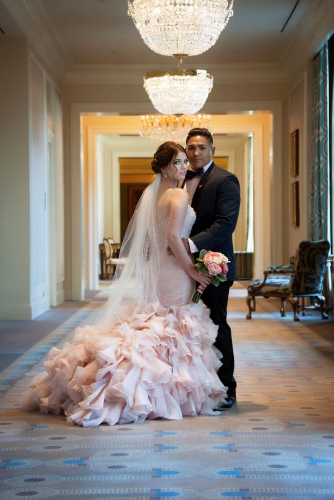Elegant Grand America Wedding - Blush Wedding Dress Serencia by #MaggieSottero