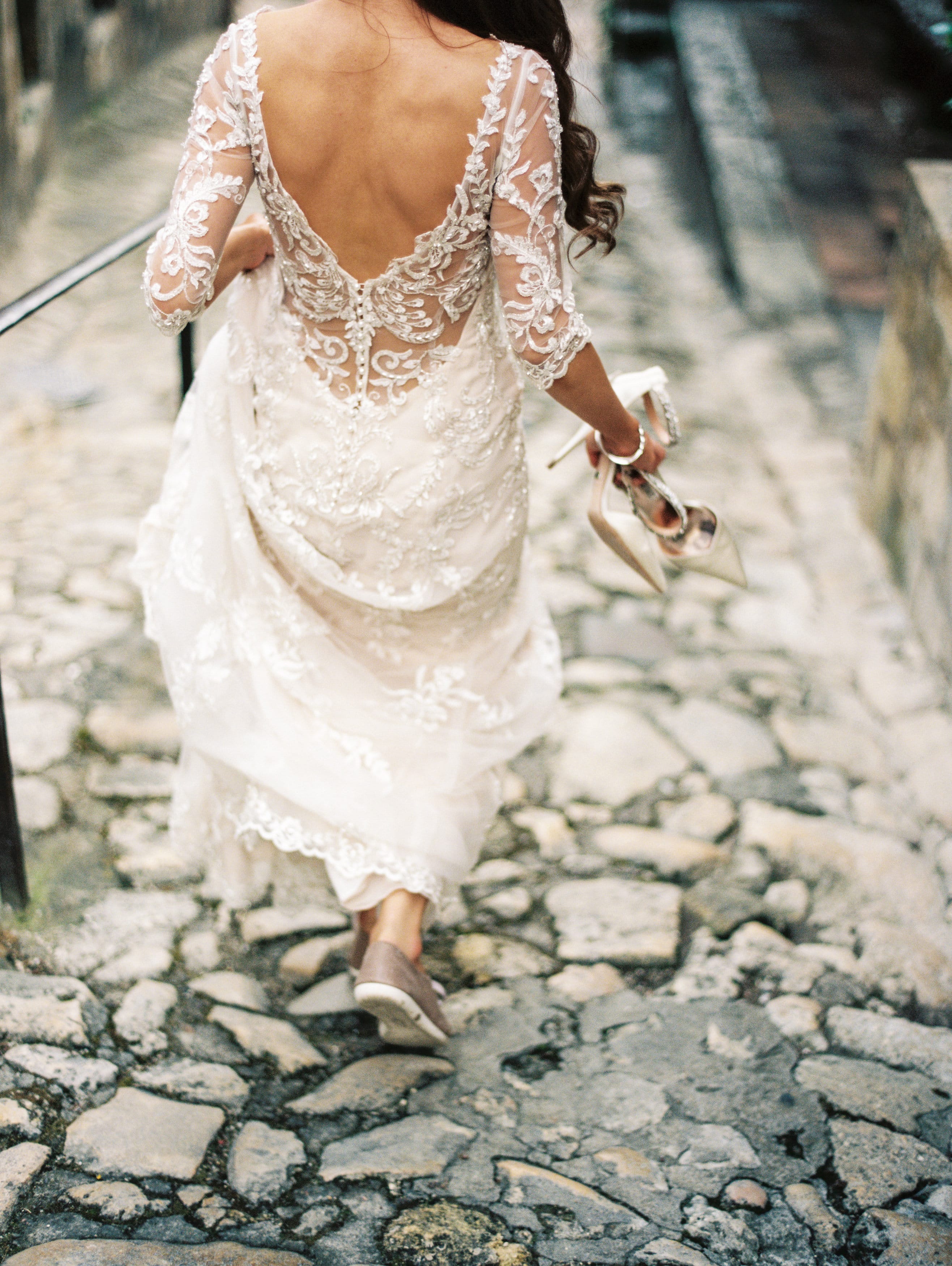 Intimate Elopment in Southern France - Ilona and David Wedding featuring Verina by Maggie Sottero