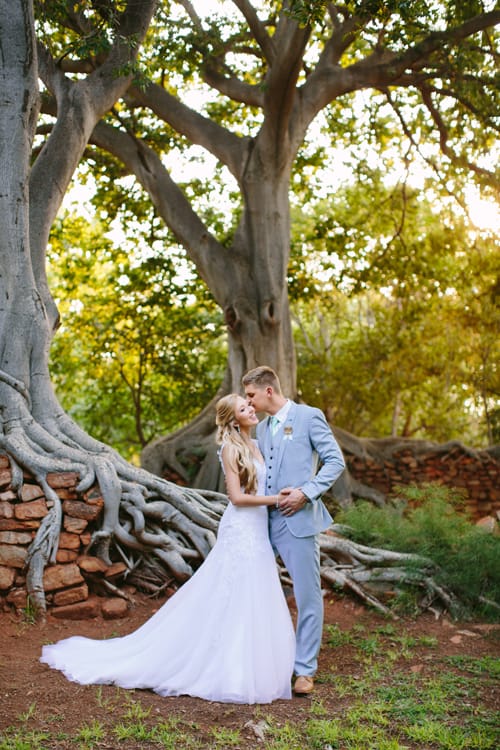 Monique's rustic wedding in South Africa - Maggie Bride wore Almudena