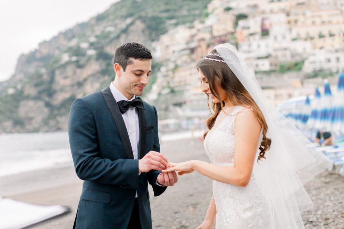 Real Couple Getting Married in Positano Italy for Romantic Destination Wedding