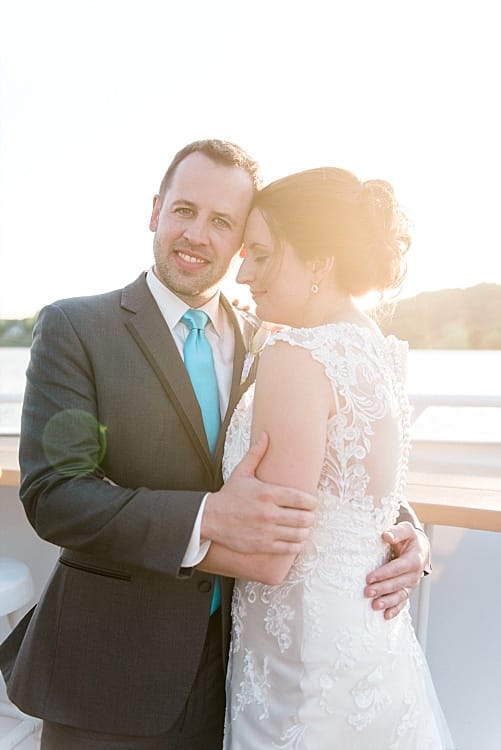 Cruise-Ship Wedding in Tennessee - Midgley Bride Danielle wearing Francesca by Sottero and Midgley