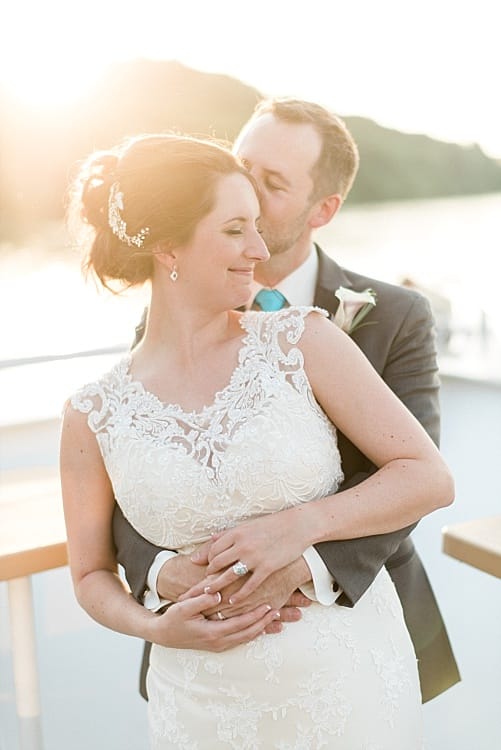 Cruise-Ship Wedding in Tennessee - Midgley Bride Danielle wearing Francesca by Sottero and Midgley