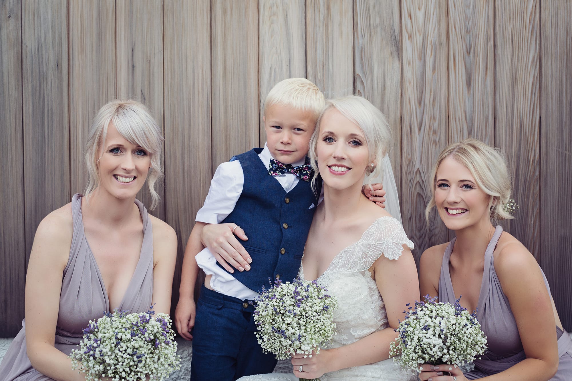 Sweet and Simple UK Wedding featuring Elison: Maggie Bride wearing Elison by Maggie Sottero.