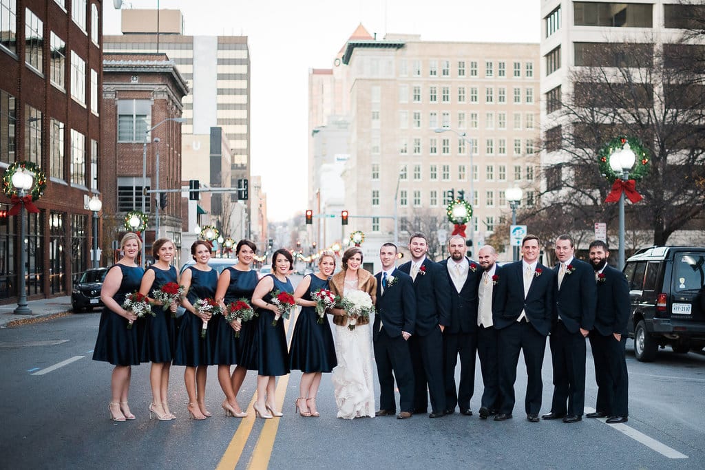 Winter-Wonderland Wedding Infused with Southern Charm: Maggie Bride wearing Verina by Maggie Sottero.