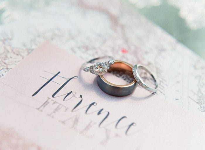 Wedding Ring on Table