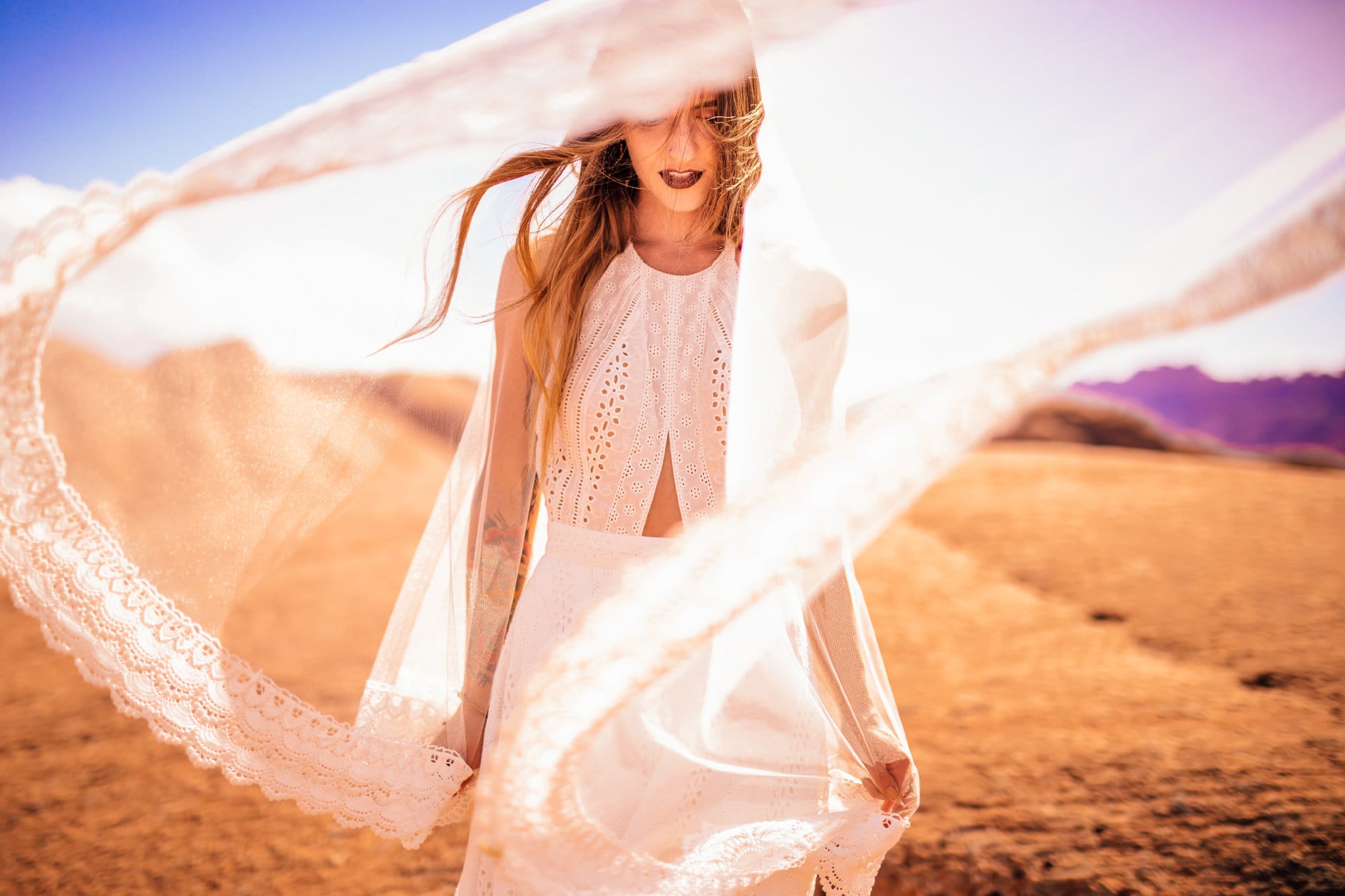 Magical Styled Shoot in the Desert featuring Nicole by Sottero and Midgley