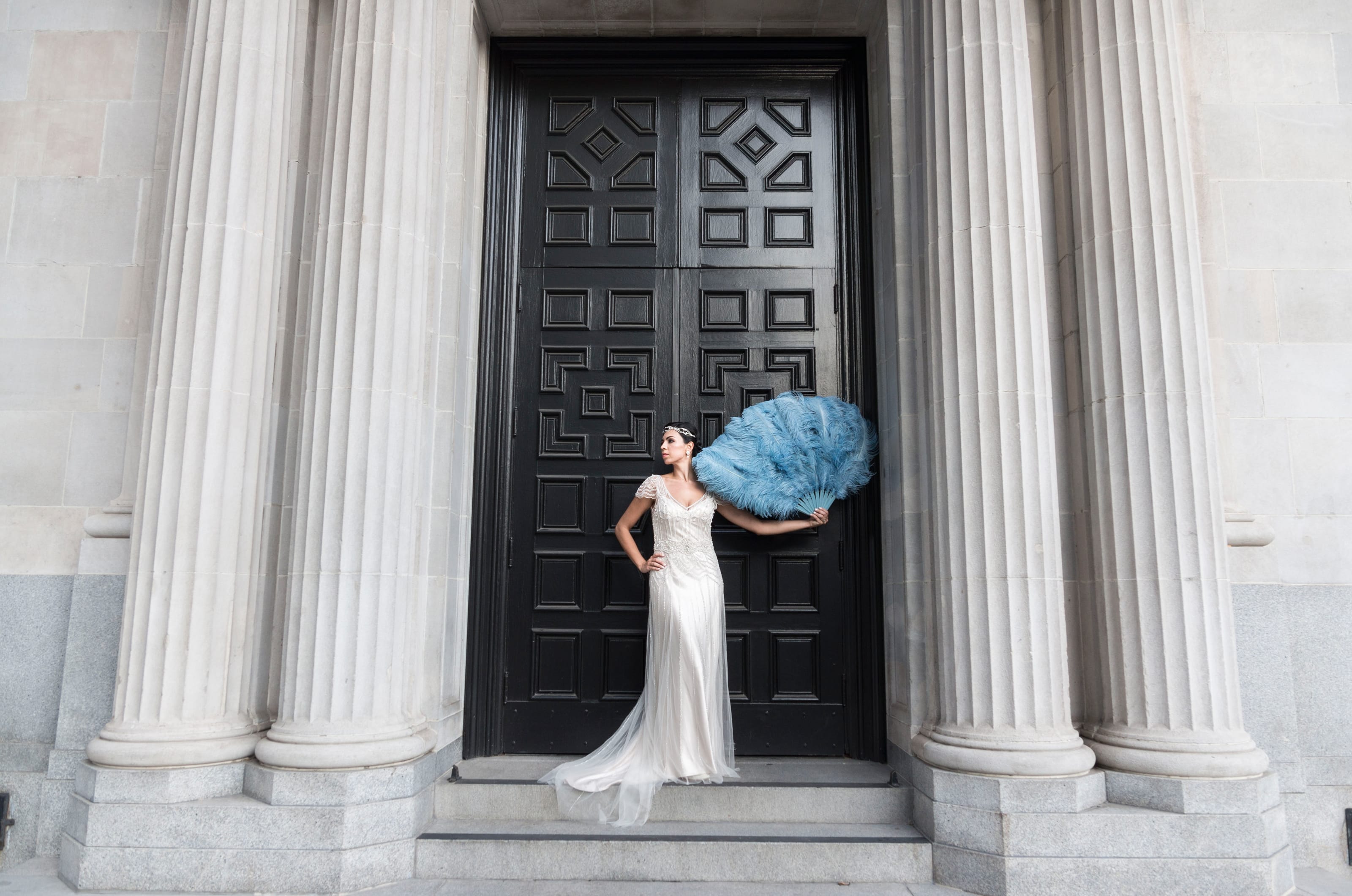 Gatsby-Inspired Shoot Featuring 2016 Pantone Colors - Ettia wedding dress