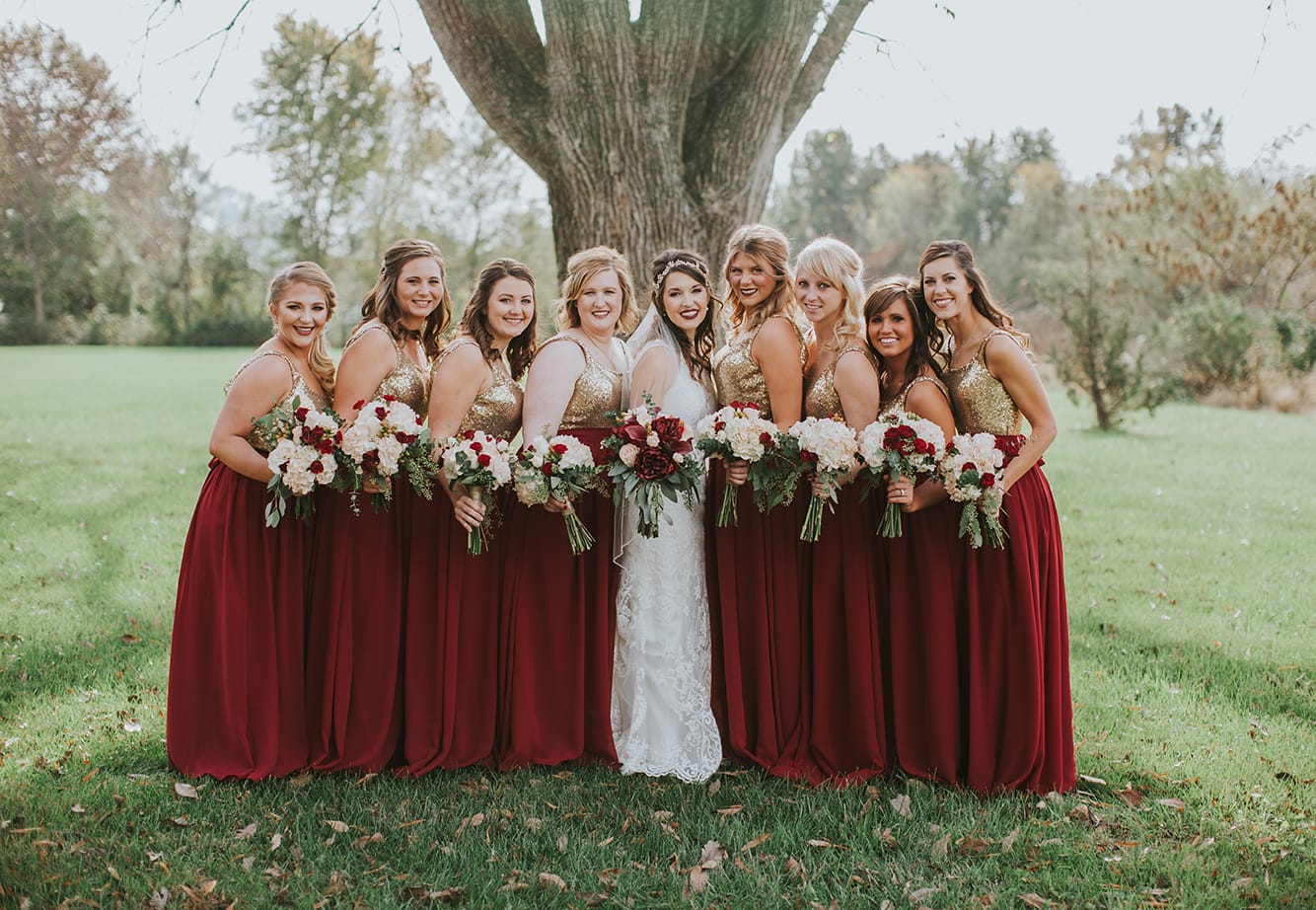 Fall Wedding with Retro-Modern Details - Midgley Bride is wearing Winifred by Sottero and Midgley