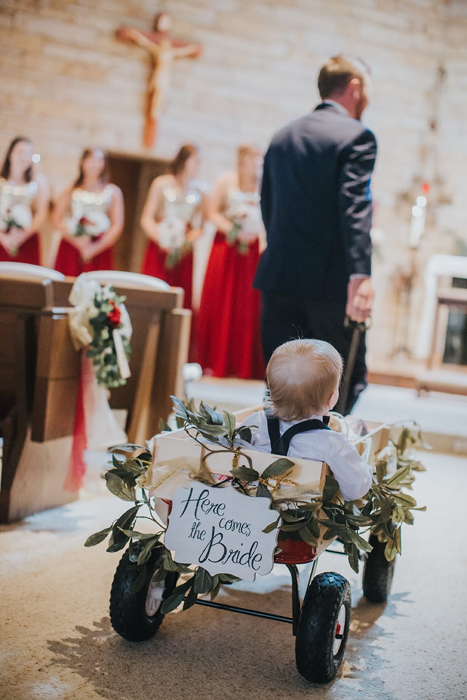 Fall Wedding with Retro-Modern Details - Midgley Bride is wearing Winifred by Sottero and Midgley