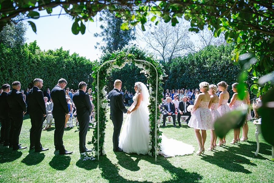 Princess Ballgown in Rustic Wedding in Australia - Maggie Bride is wearing Cameron by Maggie Sottero