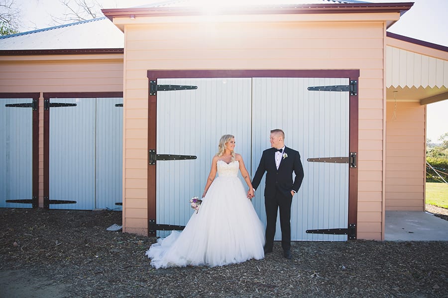 Princess Ballgown in Rustic Wedding in Australia - Maggie Bride is wearing Cameron by Maggie Sottero