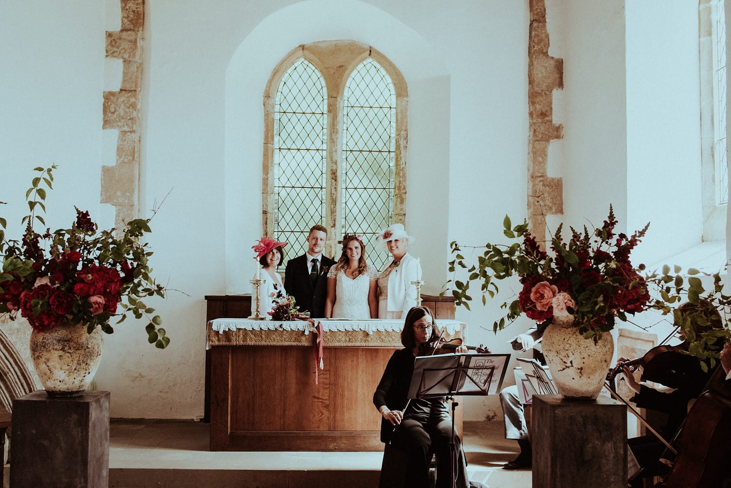 Sunny and Vintage-Inspired Wedding in Medieval Ruins - Maggie Bride Verity wearing Ettia by Maggie Sottero