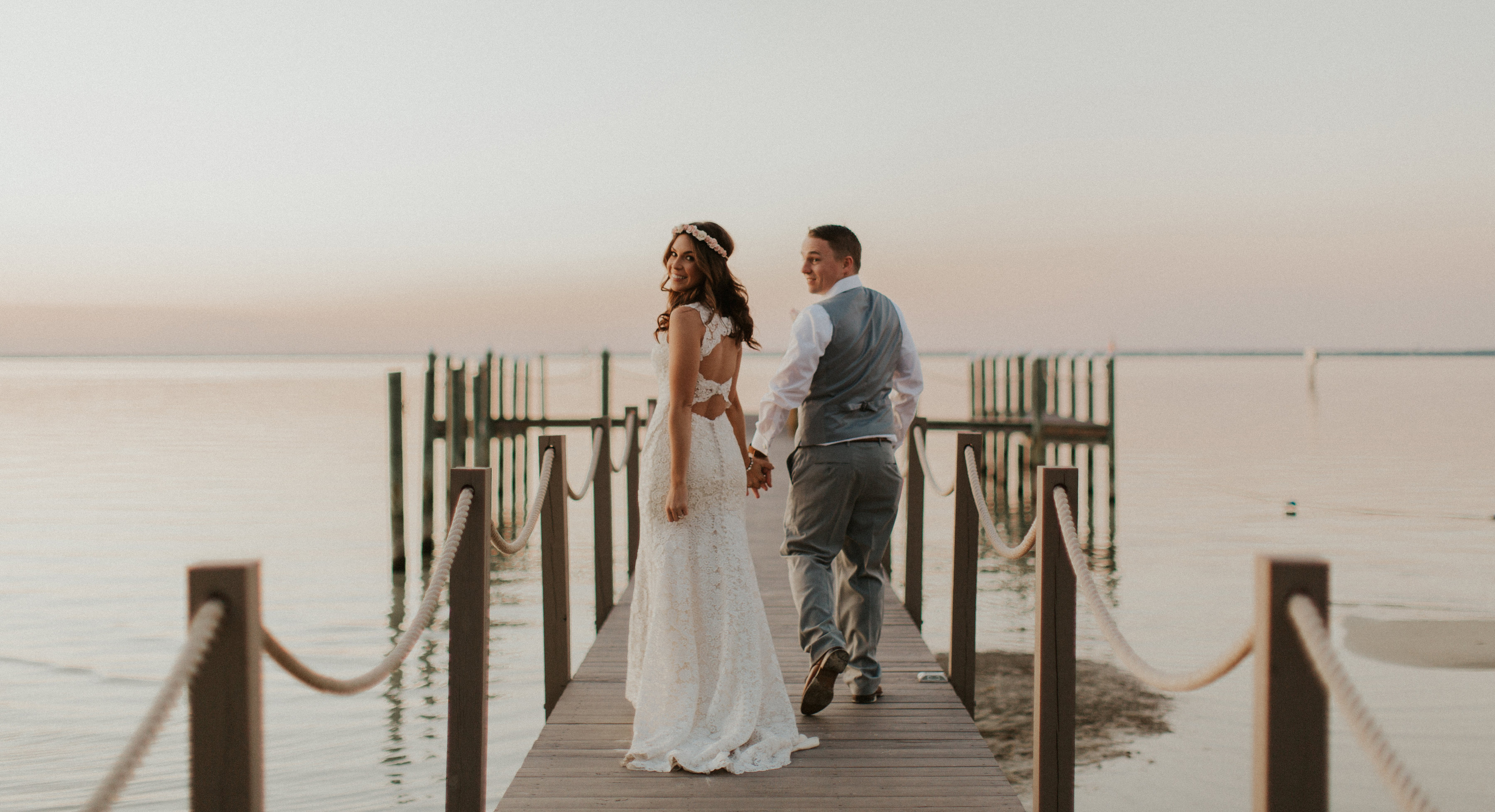 Bride Wearing Budget-Friendly Wedding Dress Called Hope by Rebecca Ingram