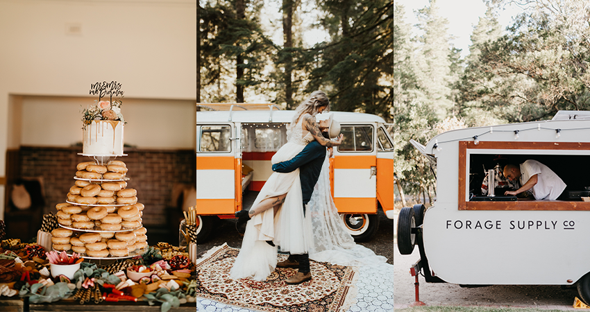 Collage of Cute and Unique Wedding Ideas