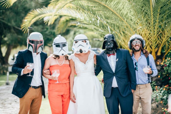 Wedding Party at Star Wars Themed Wedding