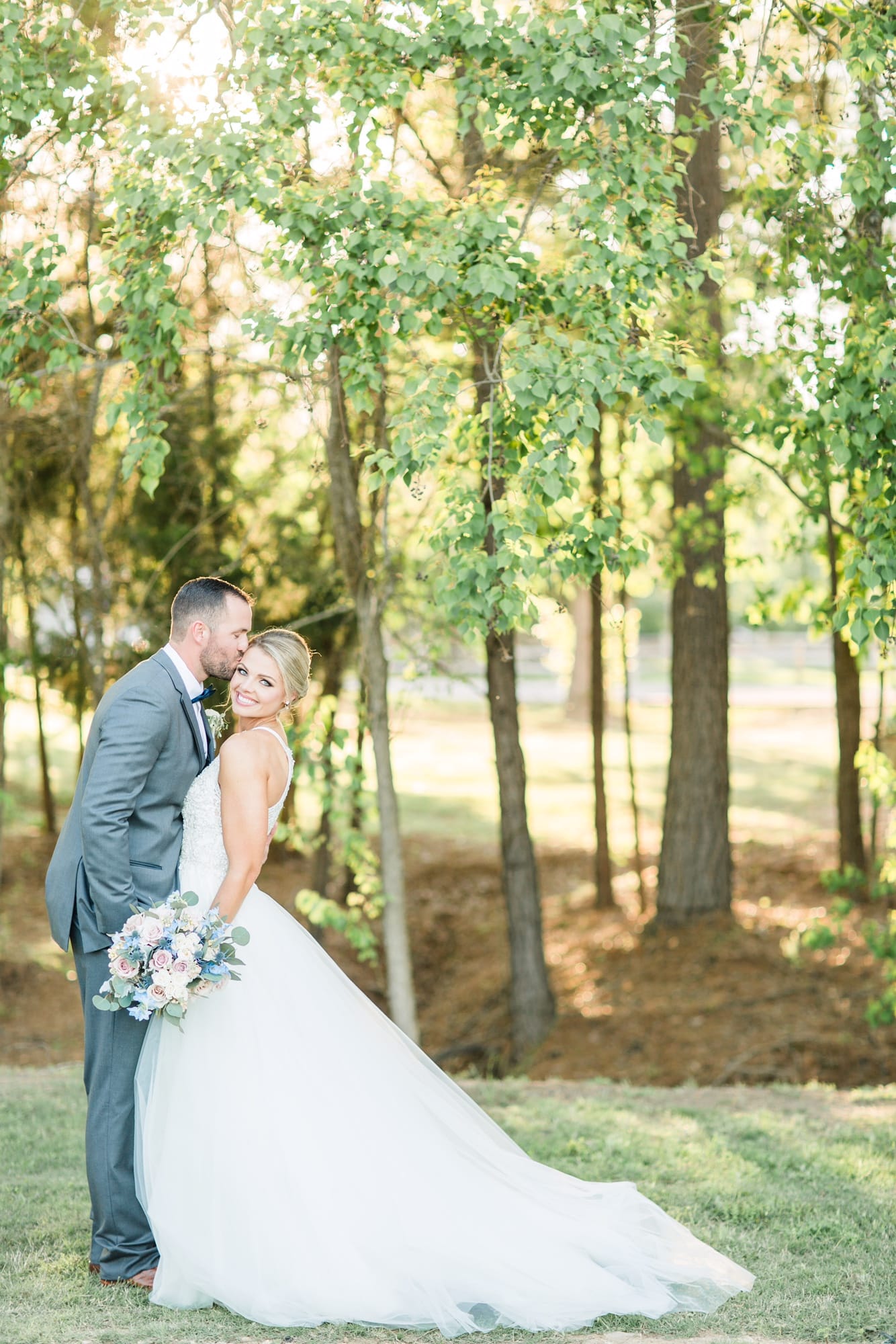 Pretty Summer Wedding And A Princess Ballgown - Maggie Bride wearing Lisette by Maggie Sottero