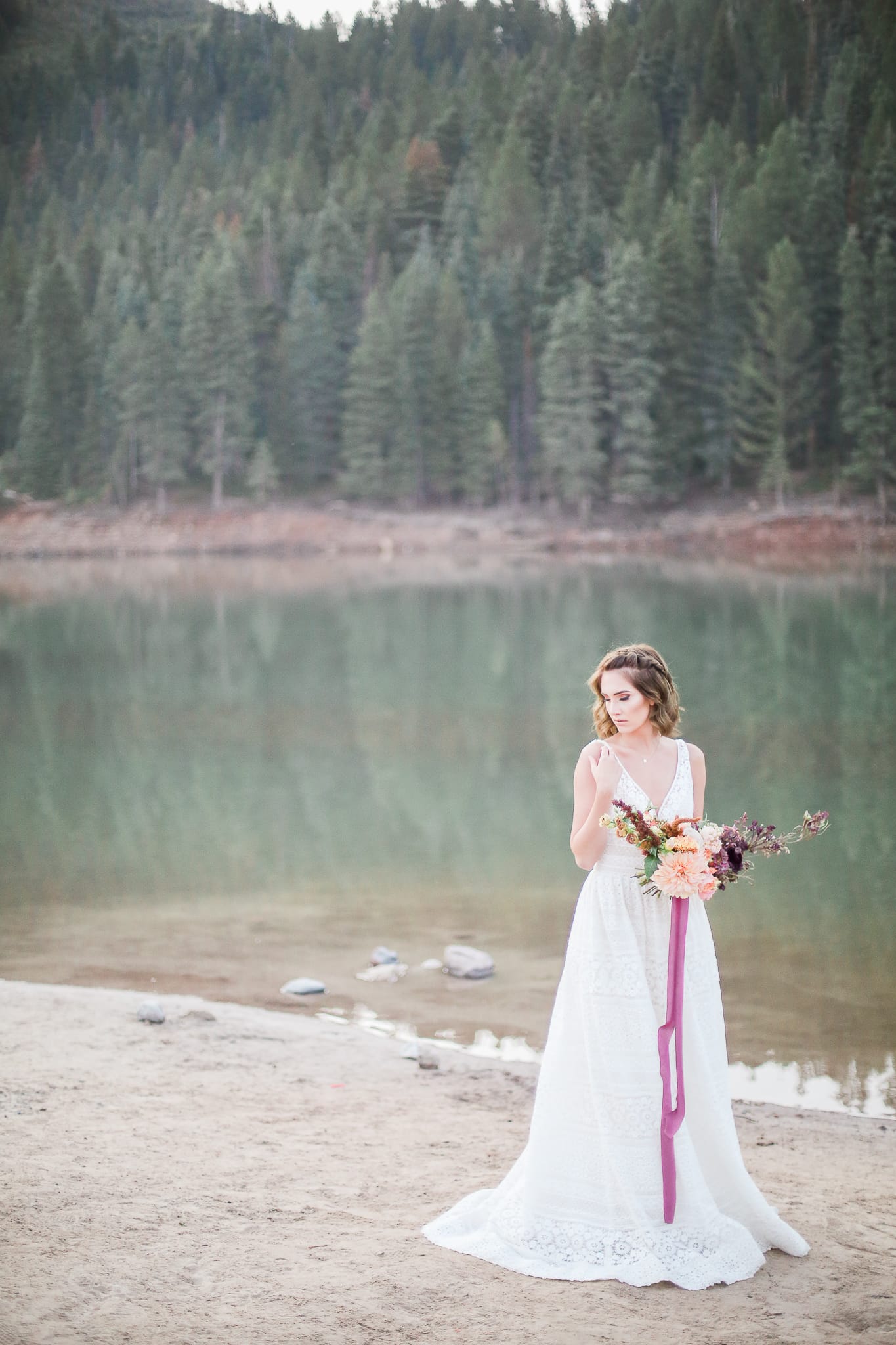Birthday Proposal Leads to Romantic and Elegant Walla Walla Wedding. Maggie Bride Taylor wearing Lisette ball gown wedding dress by Maggie Sottero.