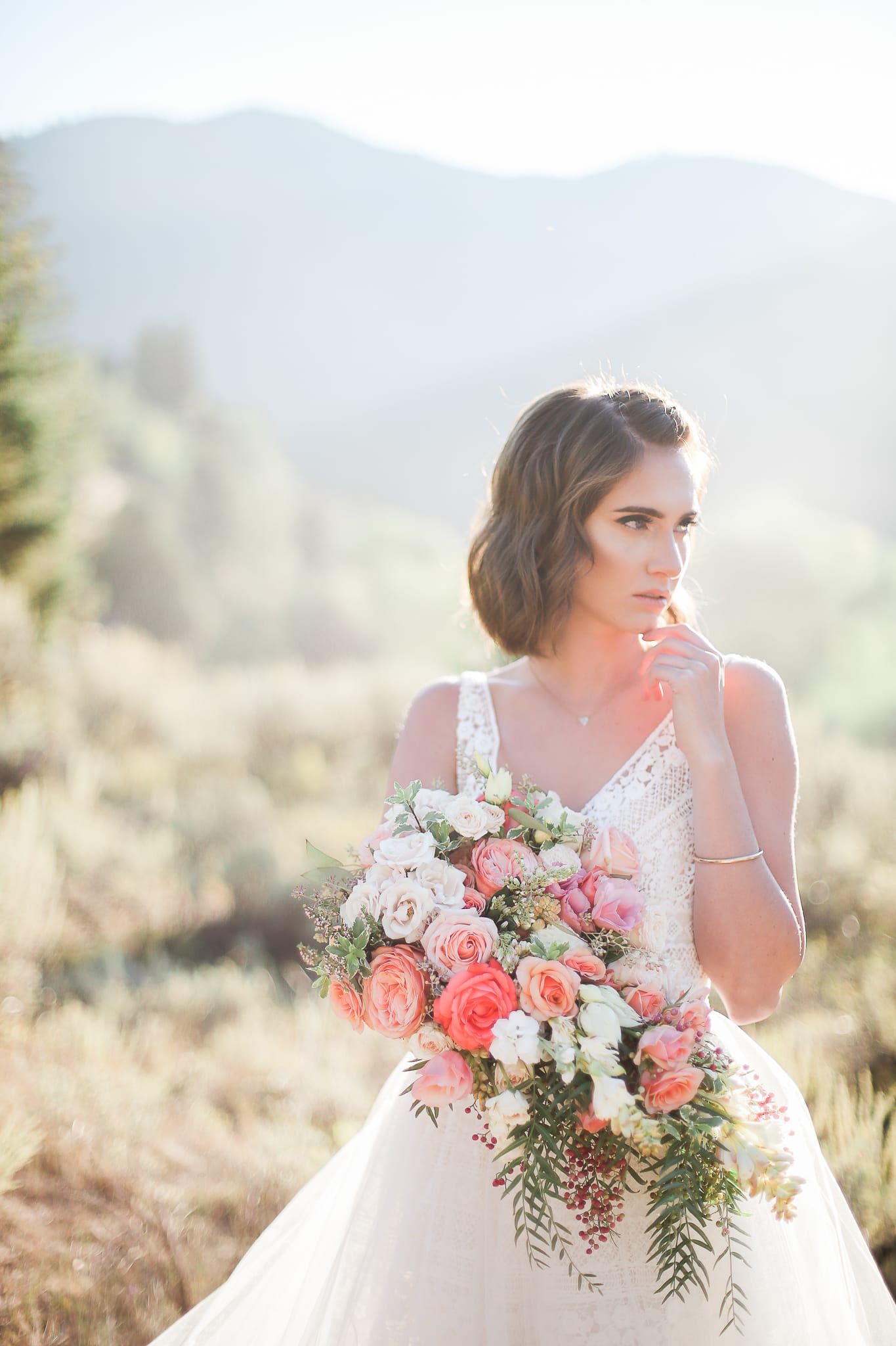 Birthday Proposal Leads to Romantic and Elegant Walla Walla Wedding. Maggie Bride Taylor wearing Lisette ball gown wedding dress by Maggie Sottero.