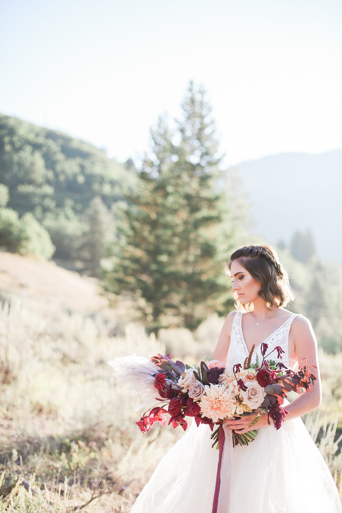 Birthday Proposal Leads to Romantic and Elegant Walla Walla Wedding. Maggie Bride Taylor wearing Lisette ball gown wedding dress by Maggie Sottero.