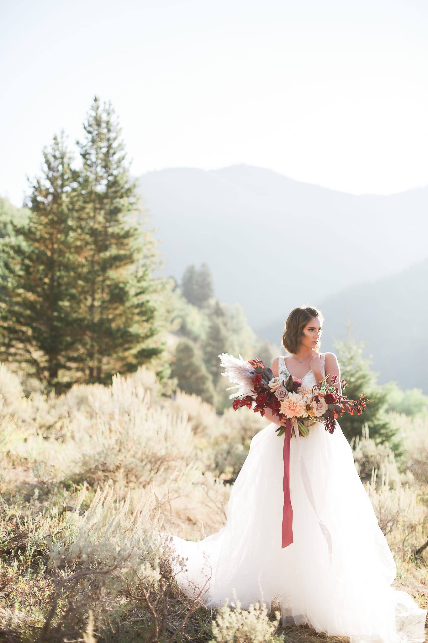 Birthday Proposal Leads to Romantic and Elegant Walla Walla Wedding. Maggie Bride Taylor wearing Lisette ball gown wedding dress by Maggie Sottero.