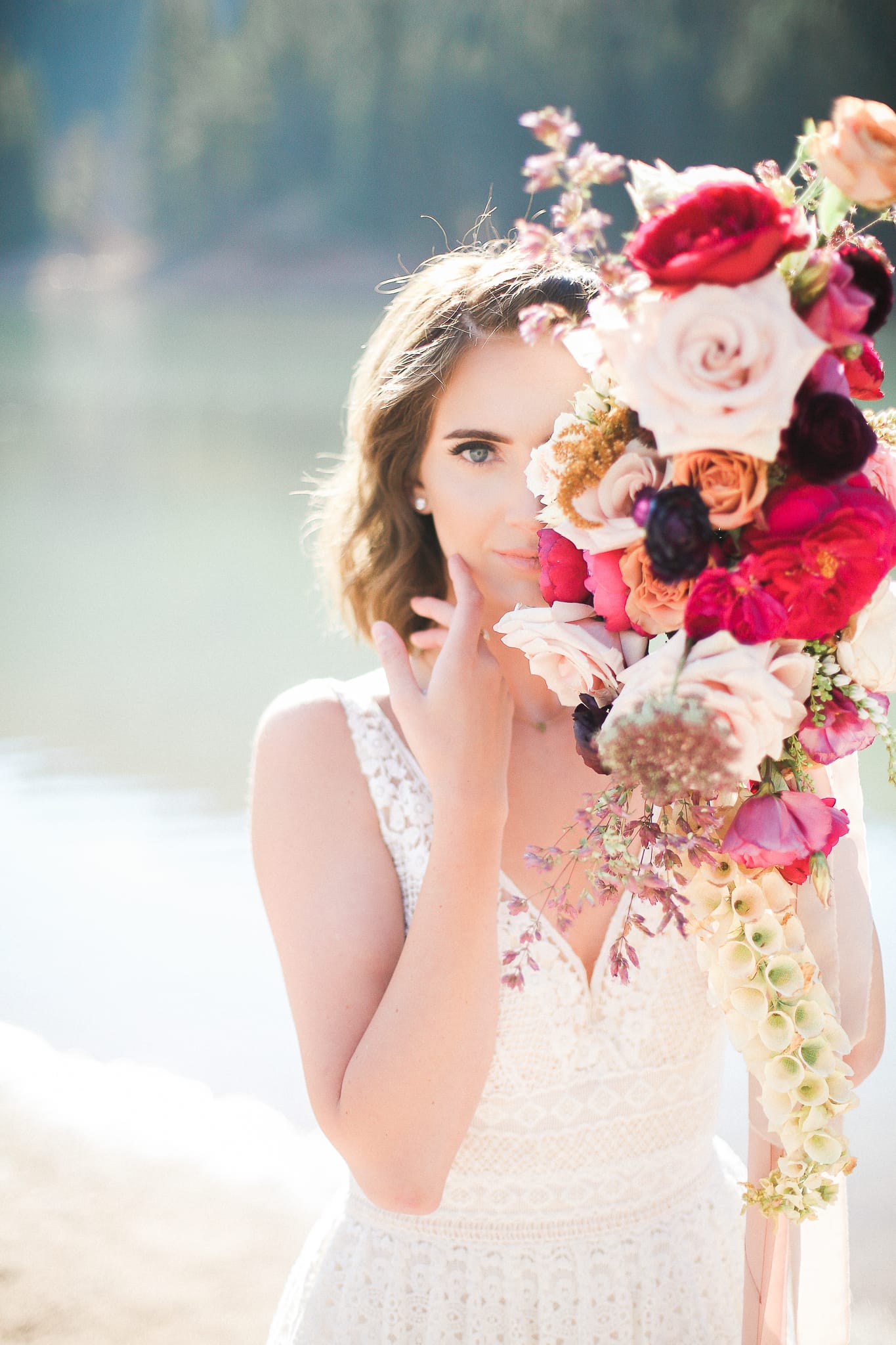Birthday Proposal Leads to Romantic and Elegant Walla Walla Wedding. Maggie Bride Taylor wearing Lisette ball gown wedding dress by Maggie Sottero.