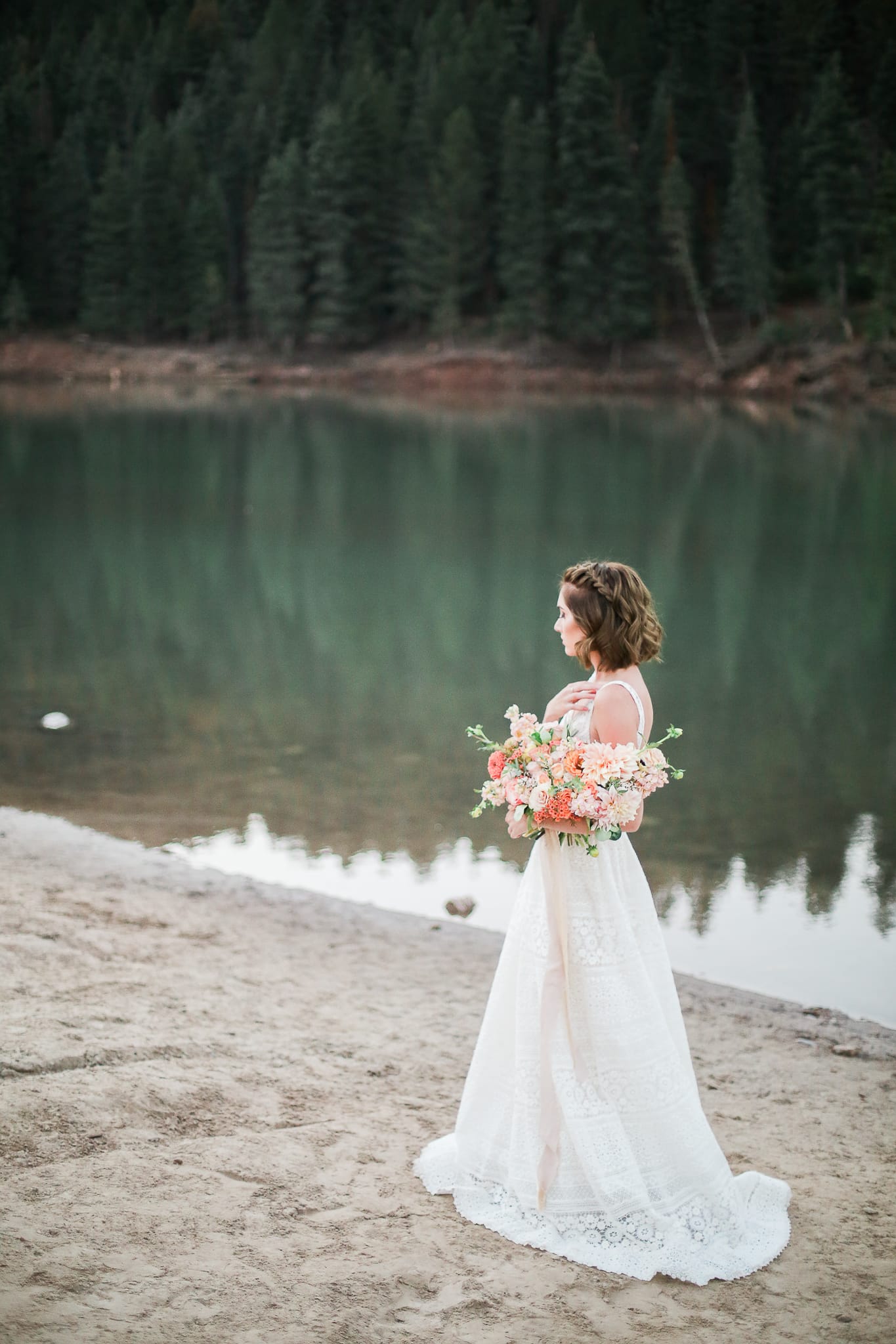 Birthday Proposal Leads to Romantic and Elegant Walla Walla Wedding. Maggie Bride Taylor wearing Lisette ball gown wedding dress by Maggie Sottero.