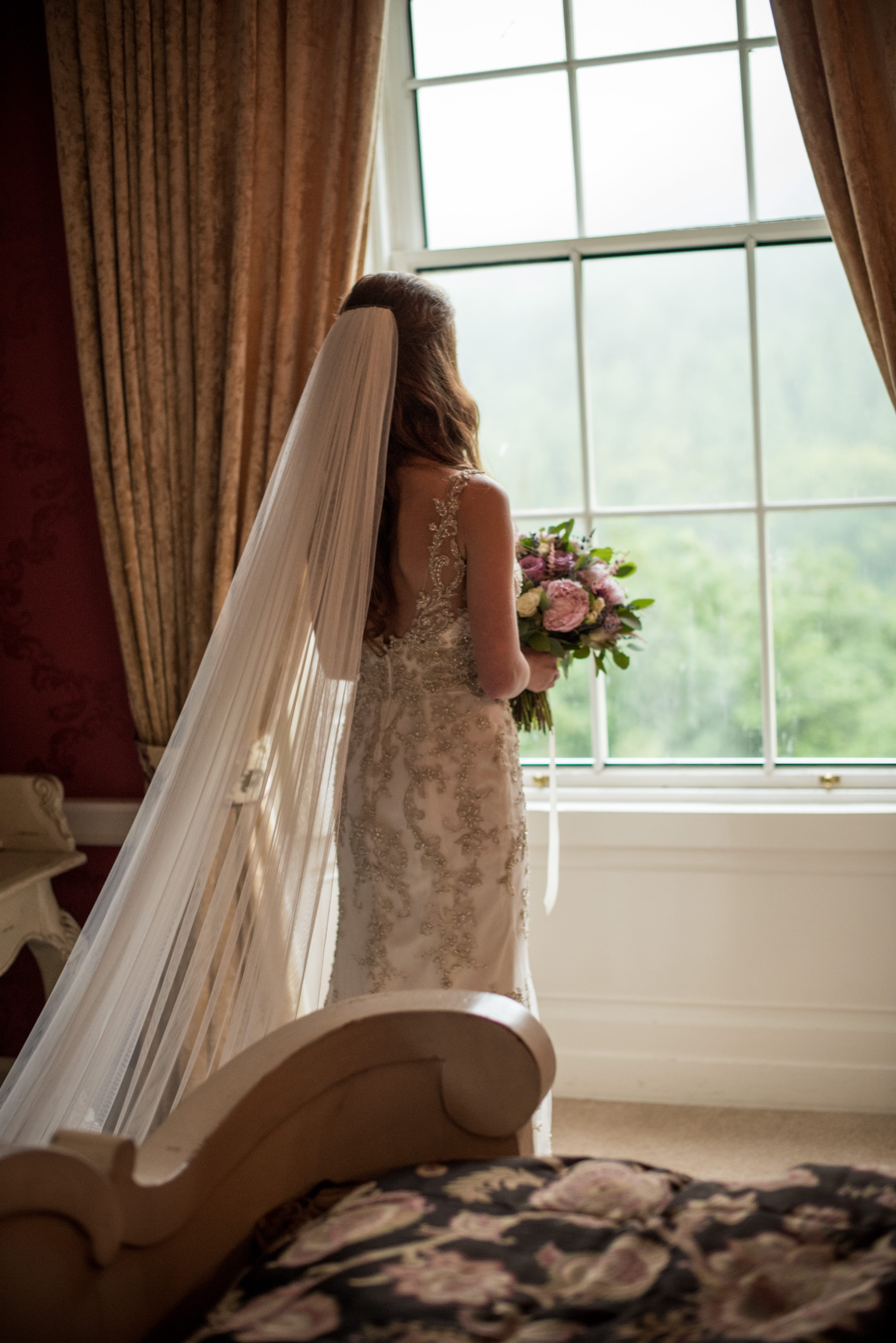 This Intimate Manor Wedding is the Ideal Balance of Soft Glamour, Rustic Whimsy, and Classic Elegance. Greer wedding dress by Maggie Sottero.