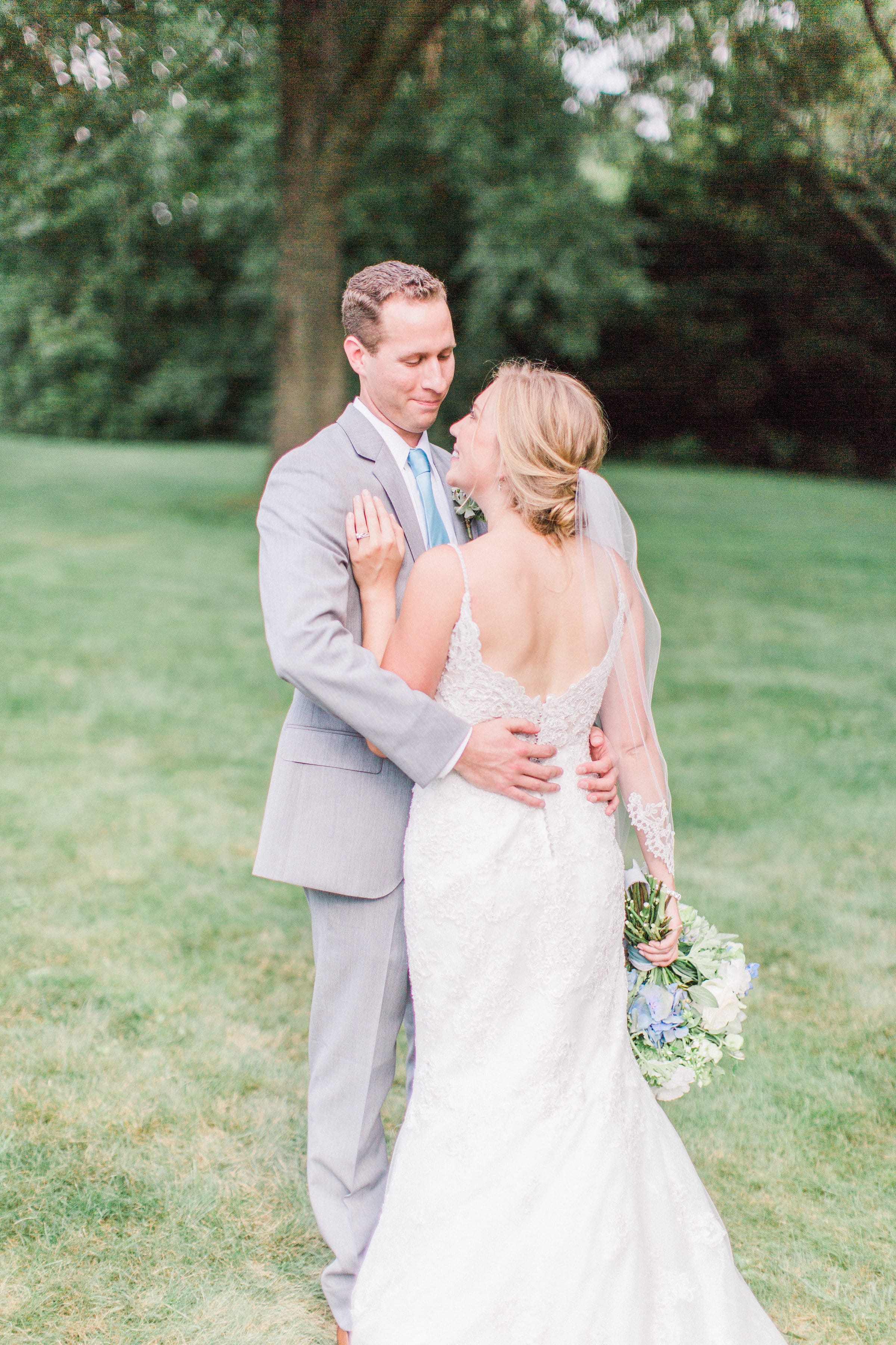 Real wedding Featuring Rebecca Ingram bride wearing Drew. This #rebeccabride had both parents walk her down the aisle!