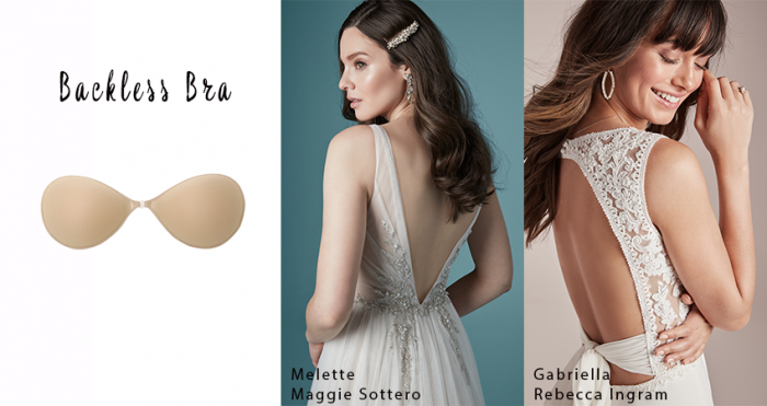 Backless Bra with Backless Wedding Dresses by Maggie Sottero