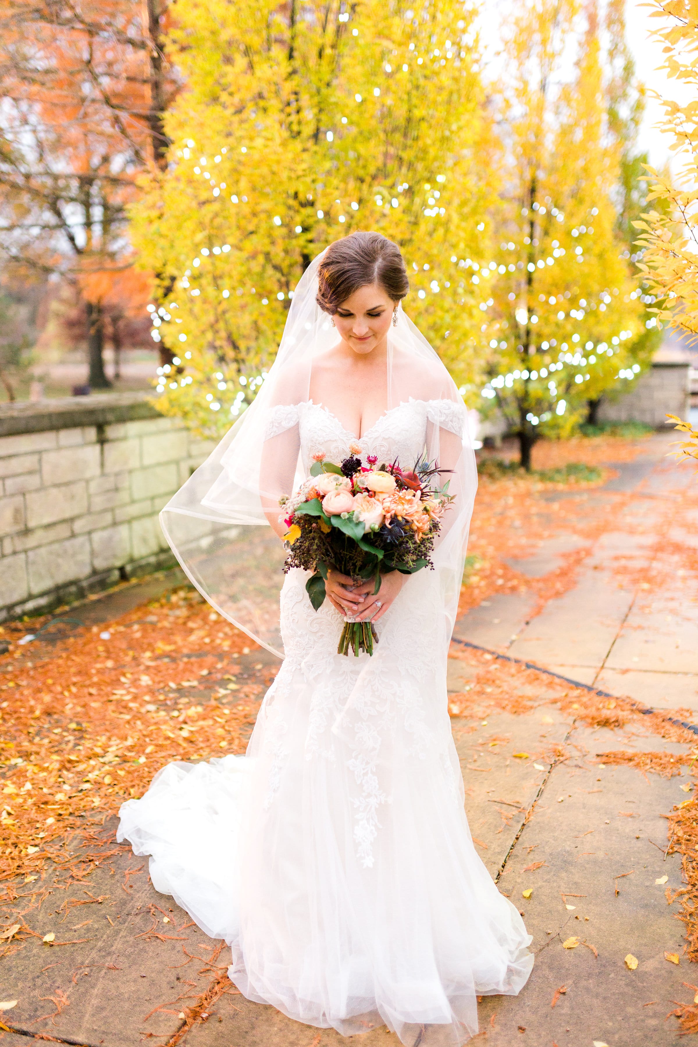 This Couple Wanted Their Fall Wedding to Feel Like Their Relationship - Maggie Sottero Bride Afton