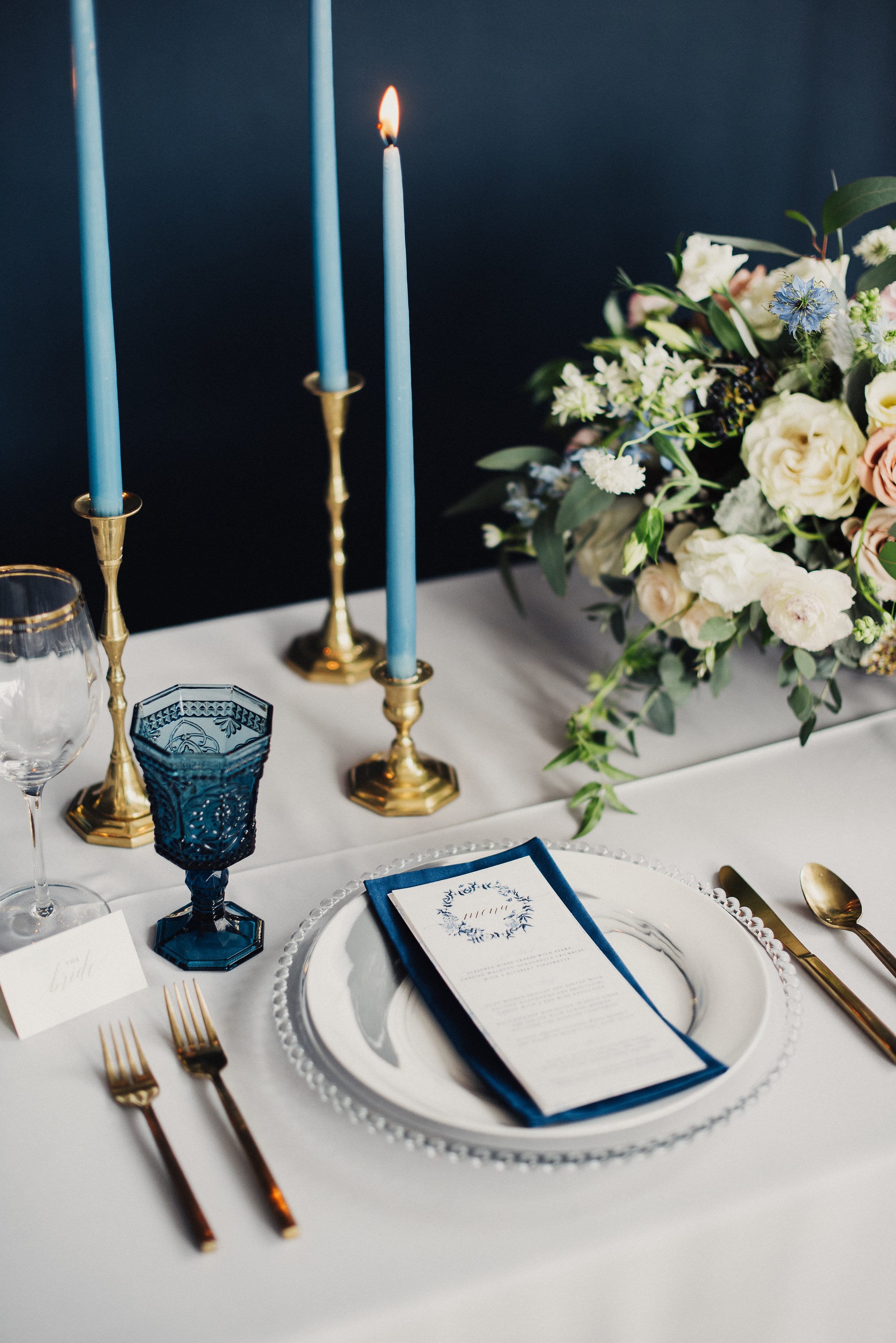 Something Blue Styled Shoot with 3 Vintage-inspired Wedding Dresses.