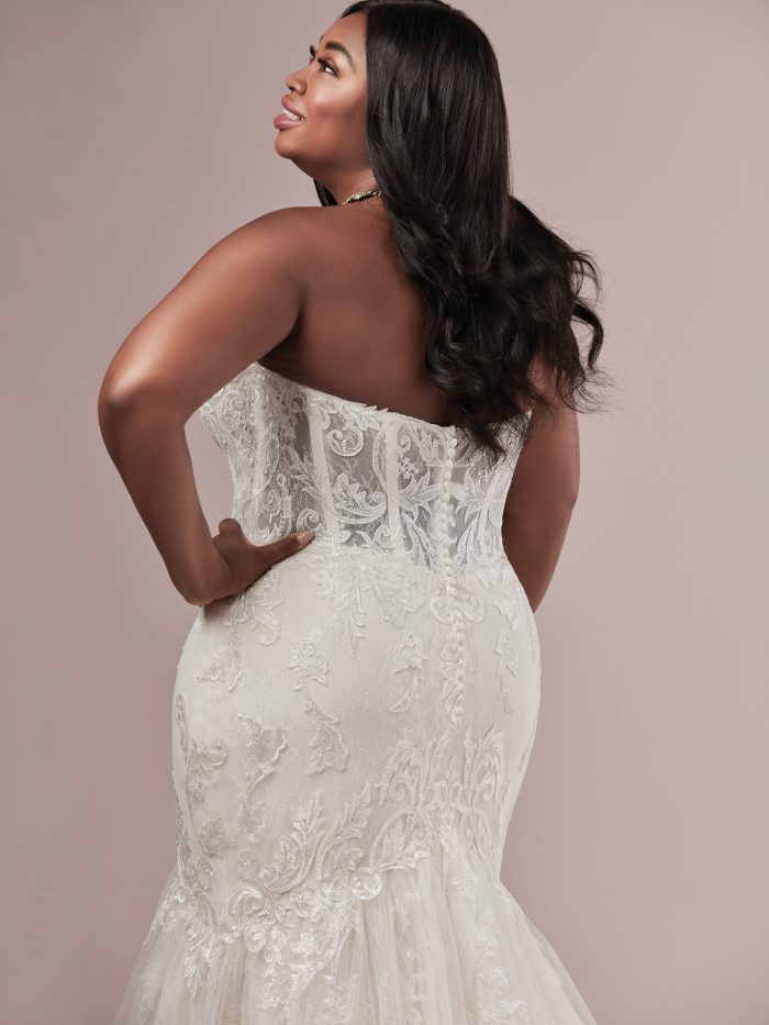 Flattering Wedding Dresses for a Plus Size Bride - Jennifer by Rebecca Ingram