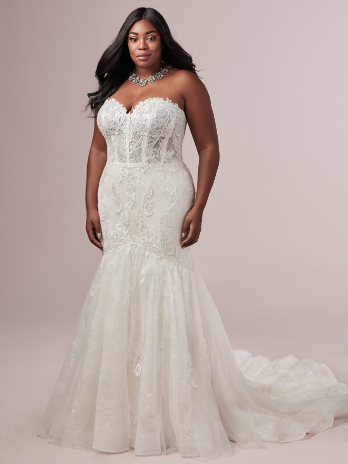 Flattering Wedding Dresses for a Plus Size Bride - Jennifer by Rebecca Ingram