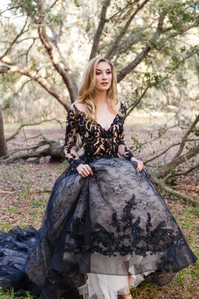 Something Black Wedding Dress for the Unique Bride - Love Maggie