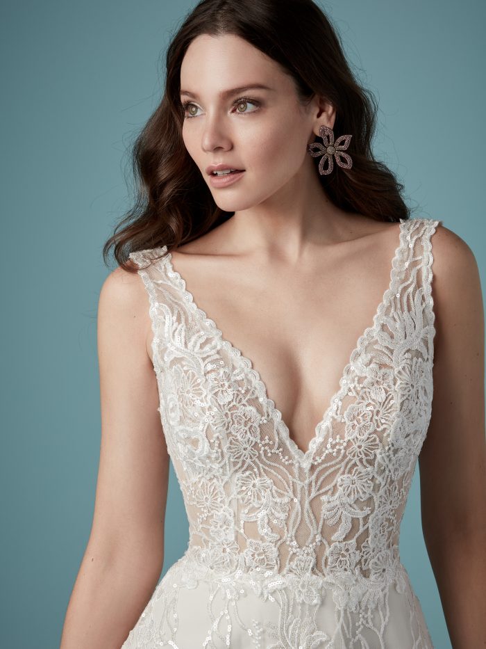 Maggie Sottero Ricarda Rose Lace Ballgown Wedding Dress