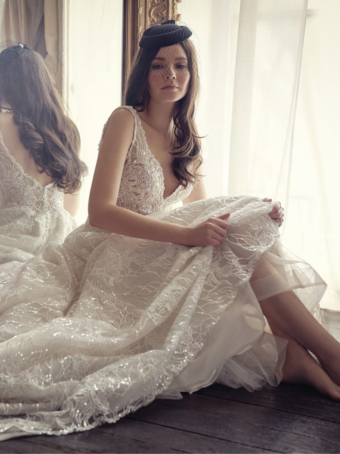 Maggie Sottero Ricarda Rose Lace Ballgown Wedding Dress