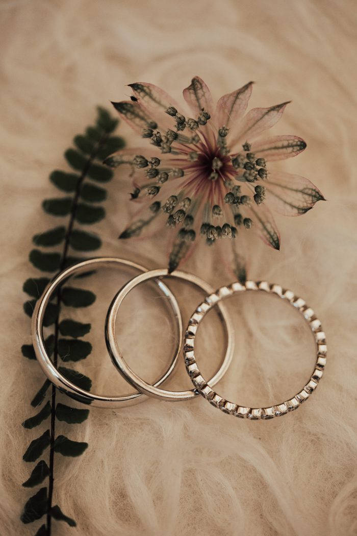 Silver bracelets for a Rustic Woodland Destination Wedding