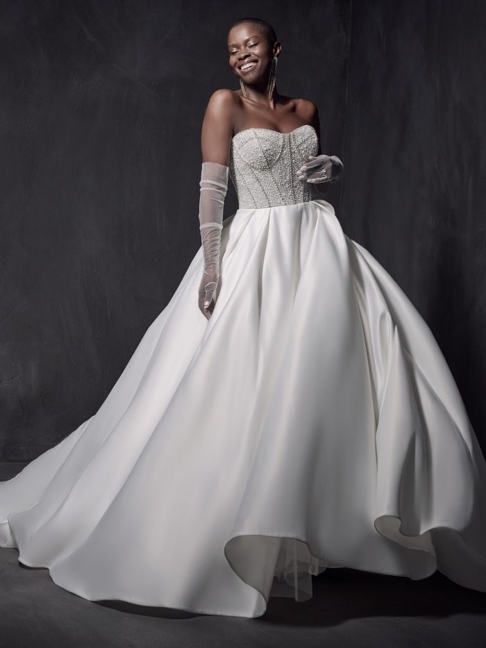 Retro Wedding Dresses Halter Long Sleeves Satin Fabric Floor Length Lace  Traditional Dresses For Bride – Dbrbridal